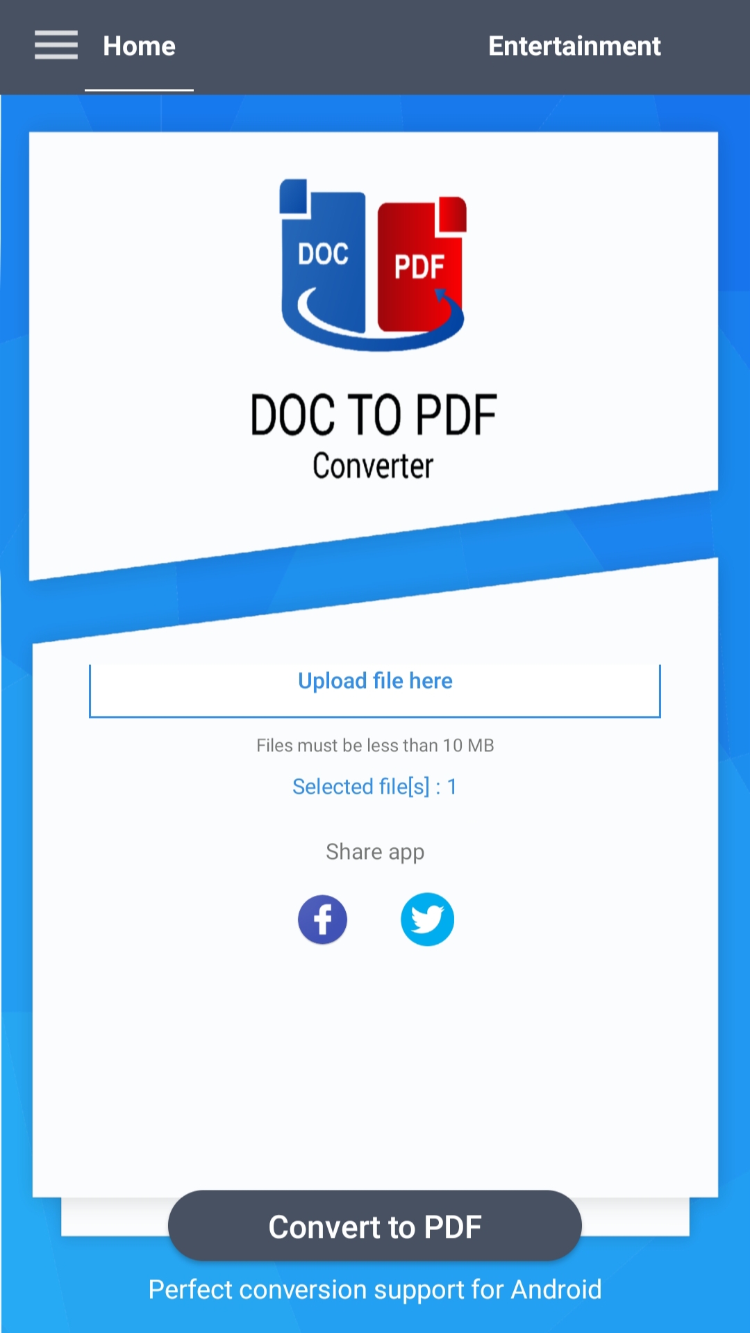 Doc to PDF Converter